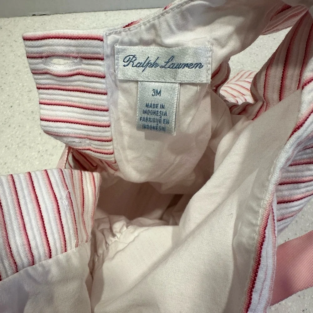 Ralph Lauren Cap Sleeved 3M Baby Girl Dress & Carter’s Bloomers! Pink & …